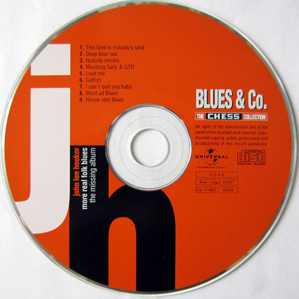 John Lee Hooker : More Real Folk Blues (The Missing Album) (CD, Album, RM)