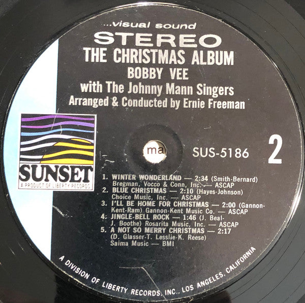 Bobby Vee With The Johnny Mann Singers : The Christmas Album (LP, Album)