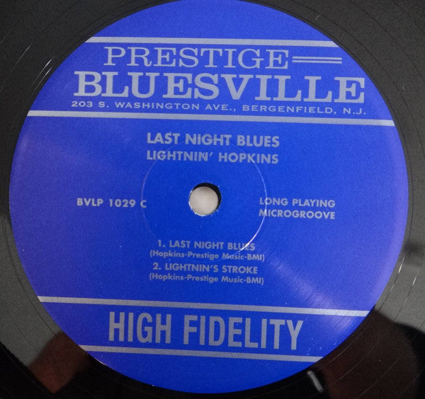 Lightnin' Hopkins With Sonny Terry : Last Night Blues (2x12", Album, Ltd, Num, RE, RM, 180)