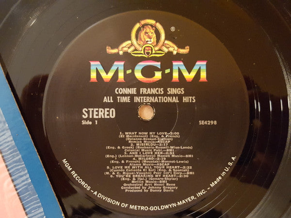 Connie Francis : Sings The All Time International Hits (LP, Album)