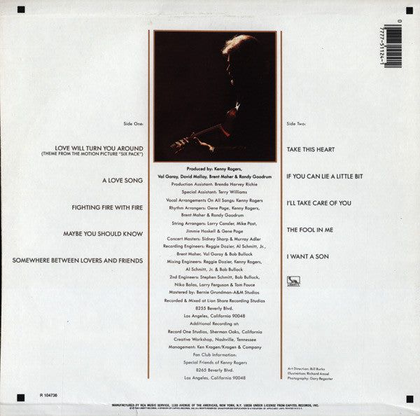 Kenny Rogers : Love Will Turn You Around (LP, Album, Club)