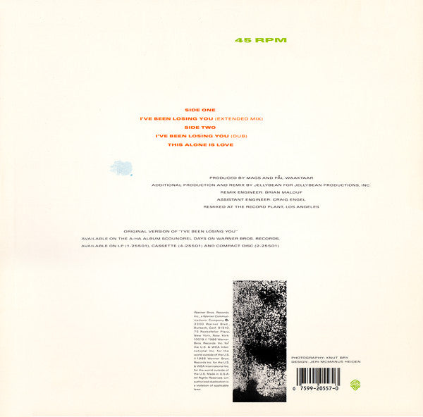a-ha : I've Been Losing You (12", Maxi, All)