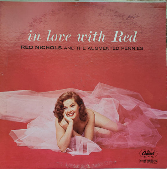 Red Nichols And The Augmented Pennies* : In Love With Red (LP, Album, Mono)