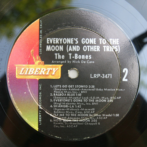 The T-Bones : Everyone's Gone To The Moon (And Other Trips) (LP, Album, Mono)