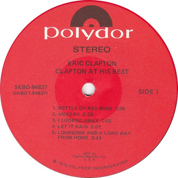 Eric Clapton : At His Best (2xLP, Comp, Club, Jac)