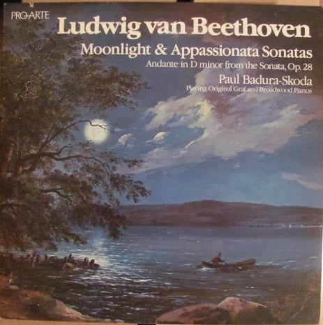 Ludwig Van Beethoven, Paul Badura-Skoda : Moonlight & Appassionata Sonatas (LP)