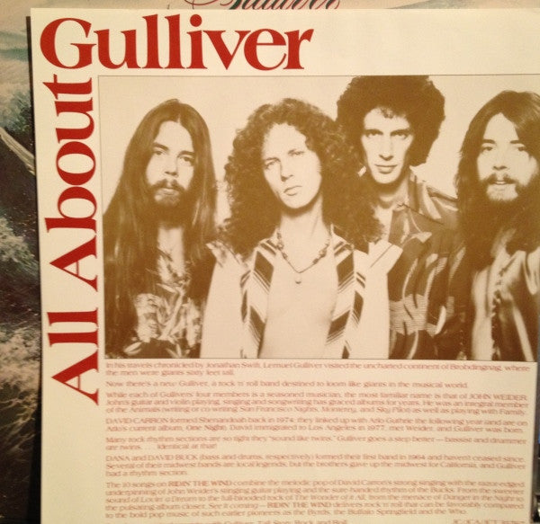 Gulliver (15) : Ridin' The Wind (LP, Album, Promo)