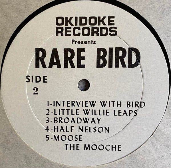 Charlie Parker : Rare Bird (LP, Comp, Unofficial)