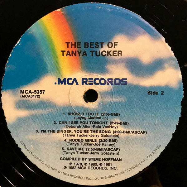 Tanya Tucker : The Best Of Tanya Tucker (LP, Comp)