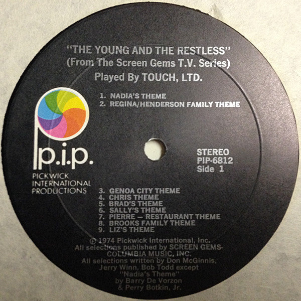 Touch, Ltd. : The Young And The Restless (The Original Theme & TV Sound Track Music) (LP, Album)