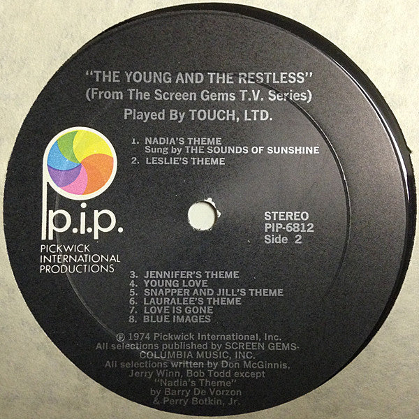 Touch, Ltd. : The Young And The Restless (The Original Theme & TV Sound Track Music) (LP, Album)
