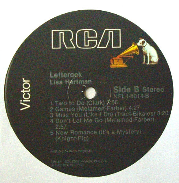 Lisa Hartman : Letterock (LP, Album)