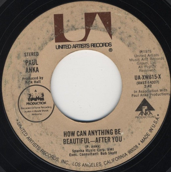 Paul Anka : I Don't Like To Sleep Alone (7", Single, Styrene, Ter)