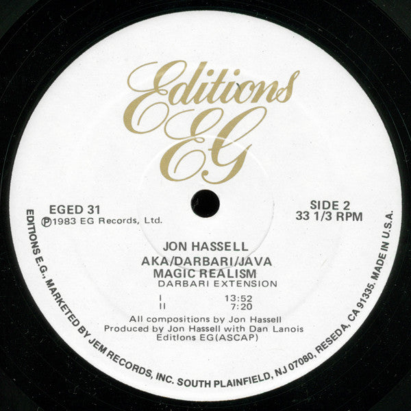 Jon Hassell : Aka / Darbari / Java - Magic Realism (LP, Album)