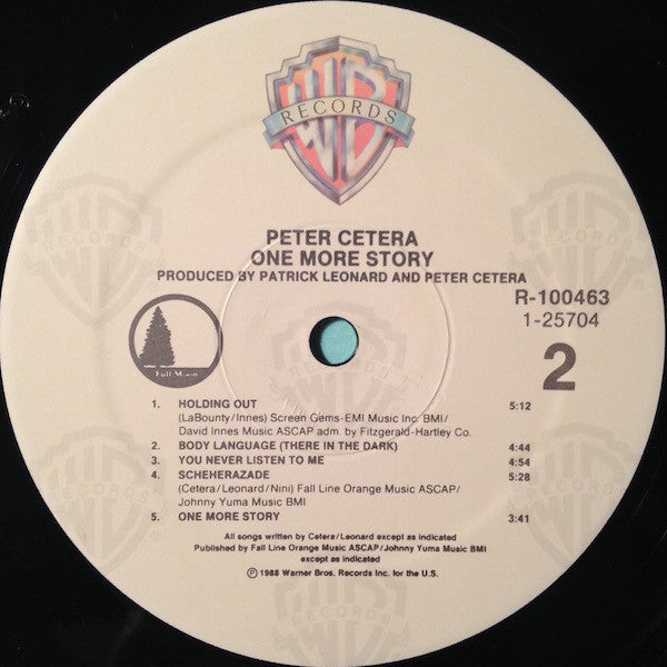 Peter Cetera : One More Story (LP, Album, Club, BMG)
