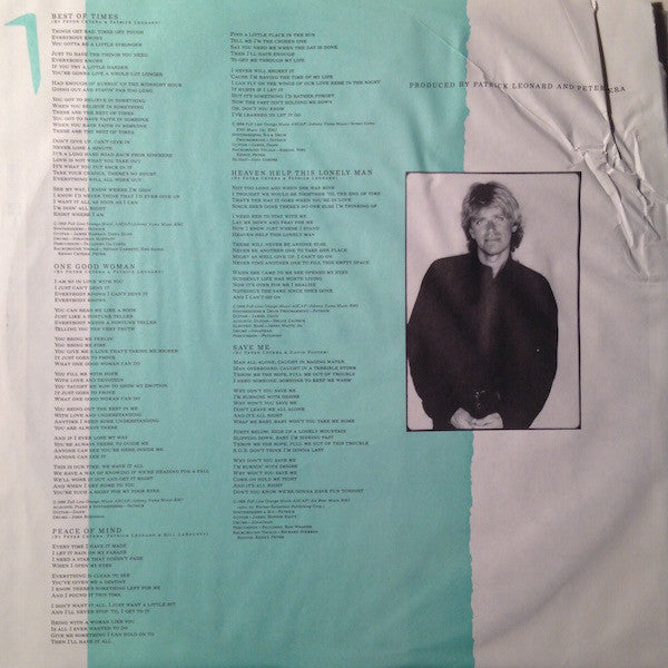 Peter Cetera : One More Story (LP, Album, Club, BMG)