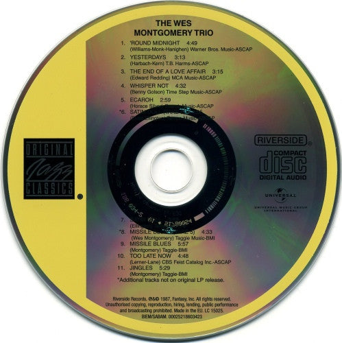 The Wes Montgomery Trio : A Dynamic New Sound: Guitar/Organ/Drums (CD, Album, RE, RM)