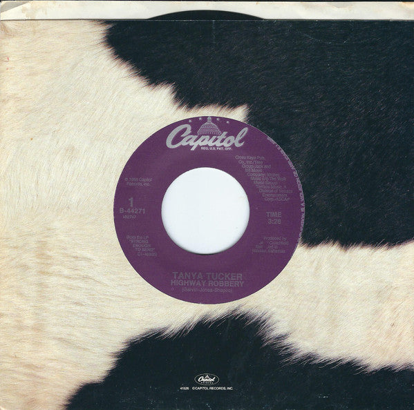 Tanya Tucker : Highway Robbery / Lonesome Town (7", Single, Spe)