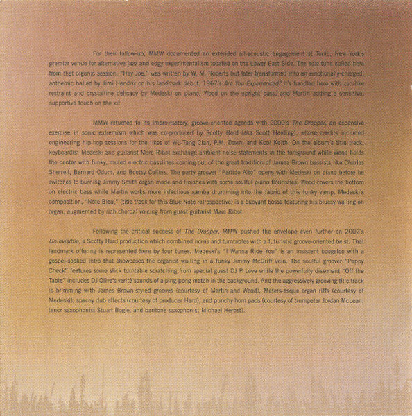 Medeski Martin & Wood : Note Bleu: Best Of Blue Note Years 1998 - 2005 (CD, Comp, Copy Prot.)