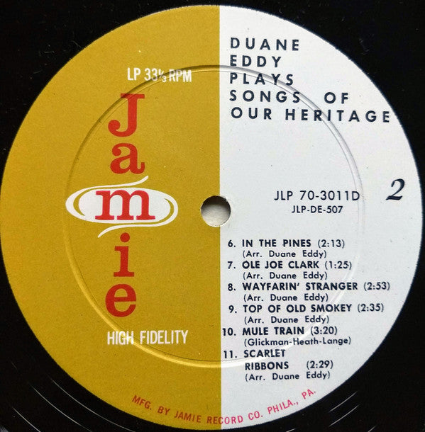 Duane Eddy : Songs Of Our Heritage (LP, Album, Mono, Mon)