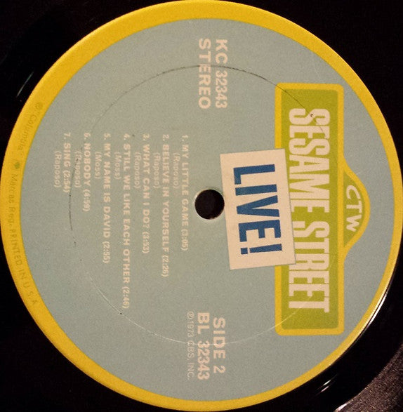 Sesame Street : Sesame Street Live! (LP, Album, Gat)