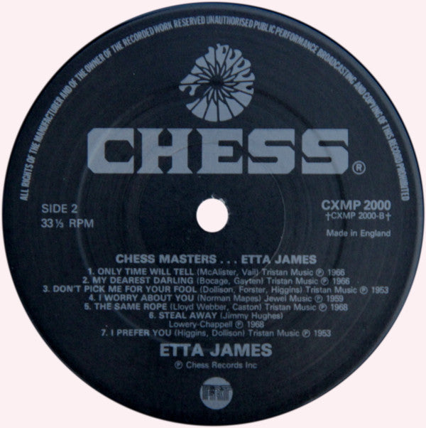 Etta James : Chess Masters (LP, Comp)