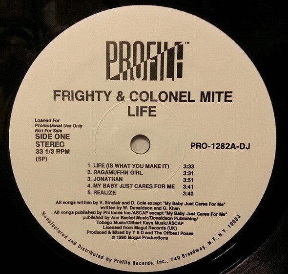 Frighty & Colonel Mite : Life (LP, Album, Promo)