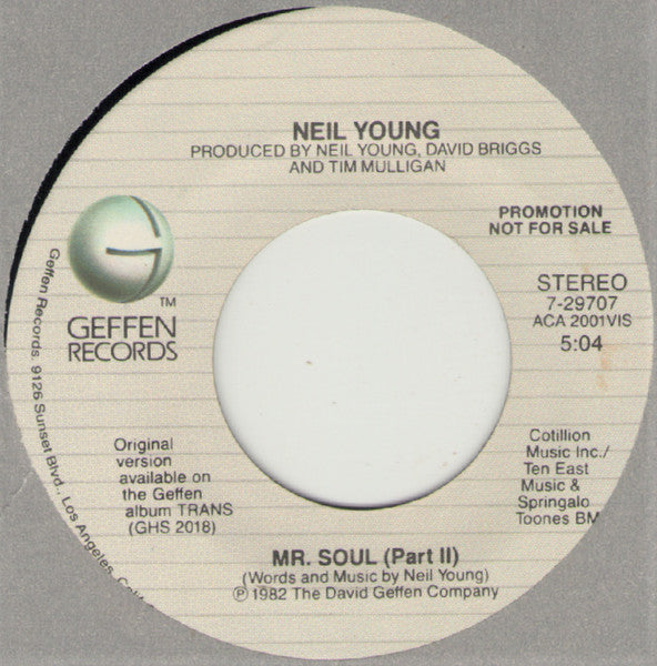 Neil Young : Mr. Soul (7", Single, Promo)