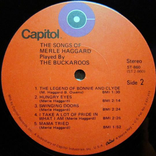 The Buckaroos : The Songs Of Merle Haggard (LP, Album, Red)