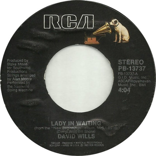David Wills : Lady In Waiting / First Time Feeling (7", Single)