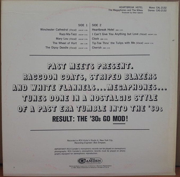 The Megaphones (2) And The Mikes : Heartbreak Hotel (LP, Mono)