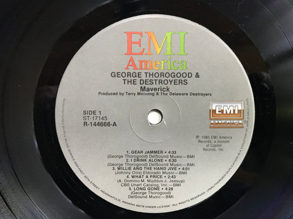 George Thorogood And The Destroyers* : Maverick (LP, Album, Club)