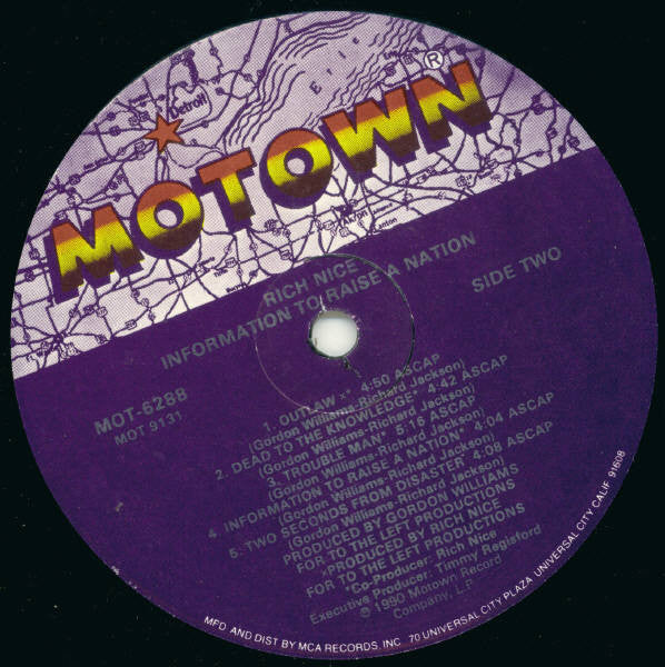 Rich Nice : Information To Raise A Nation (LP, Album)