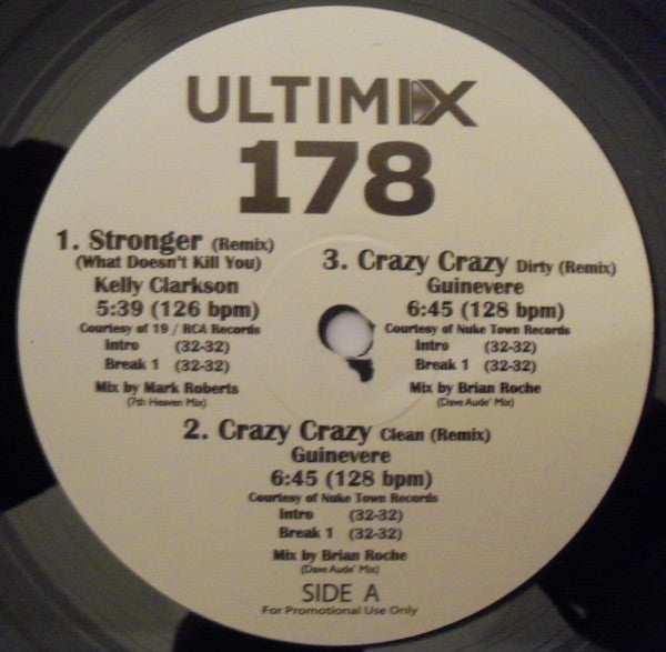 Various : Ultimix 178  (2x12", Comp, Promo)
