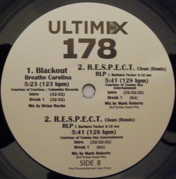 Various : Ultimix 178  (2x12", Comp, Promo)