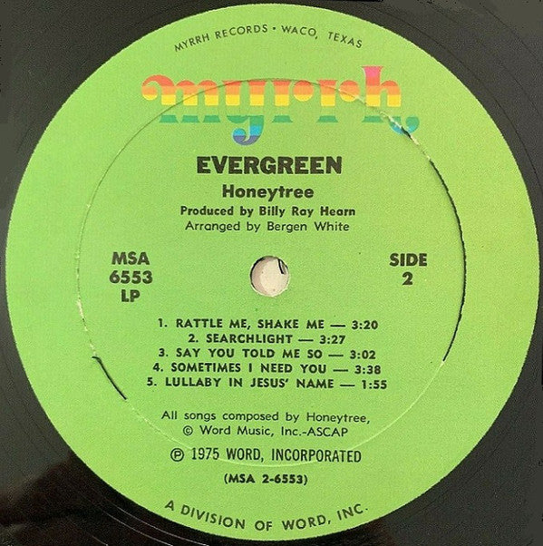 Honeytree* : Evergreen (LP)