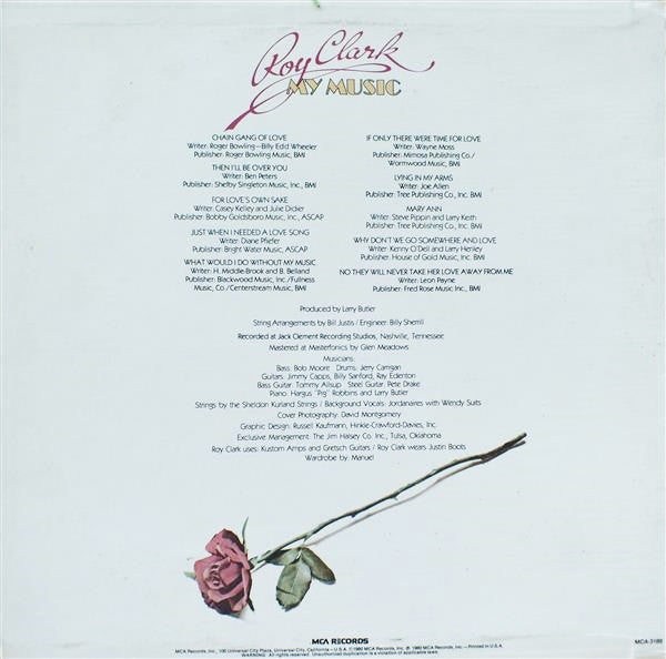 Roy Clark : My Music (LP, Album, Pin)