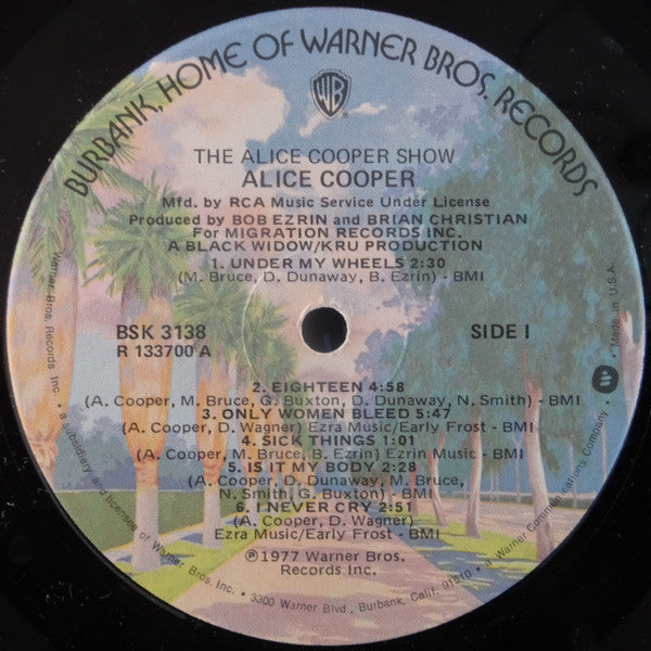 Alice Cooper (2) : The Alice Cooper Show (LP, Album, Club, RCA)