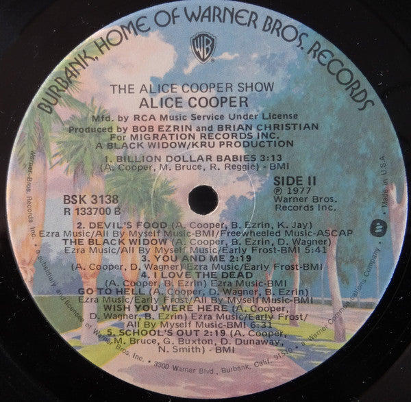 Alice Cooper (2) : The Alice Cooper Show (LP, Album, Club, RCA)