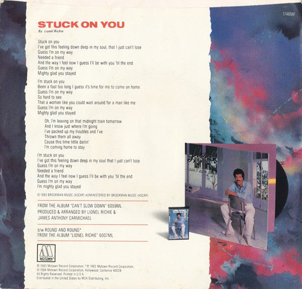 Lionel Richie : Stuck On You (7", Single)
