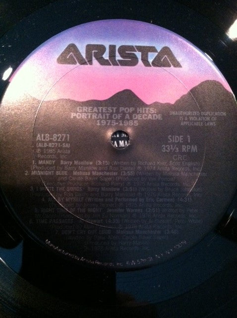 Various : Greatest Pop Hits: Portrait Of A Decade (LP, Comp, Club, Car)