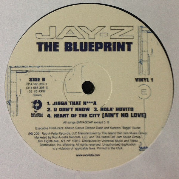 Jay-Z : The Blueprint (2xLP, Album, Uni)