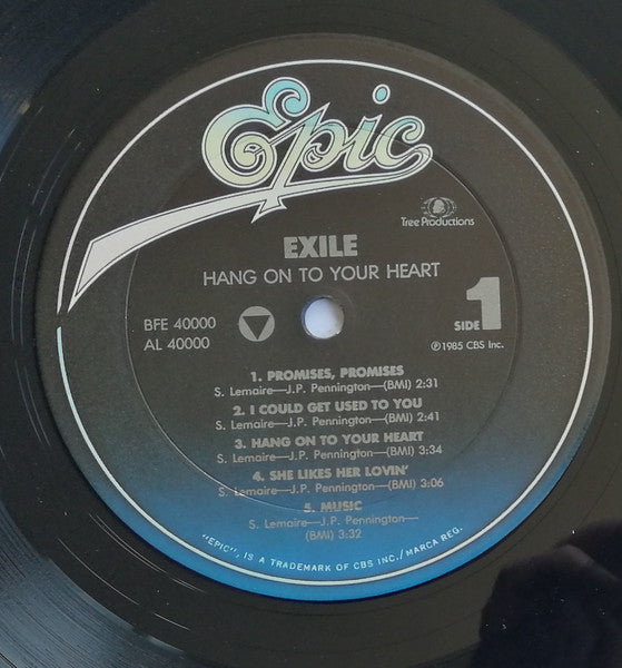 Exile (7) : Hang On To Your Heart (LP, Album, Ter)