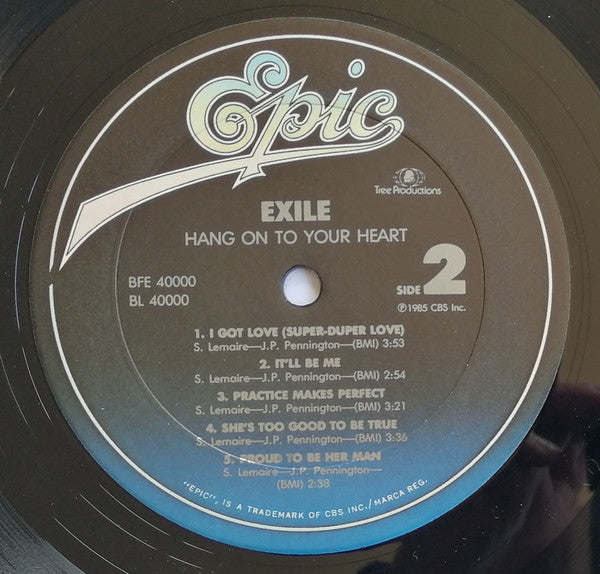 Exile (7) : Hang On To Your Heart (LP, Album, Ter)