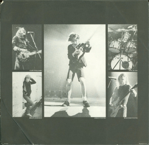 AC/DC : Back In Black (LP, Album, AR,)