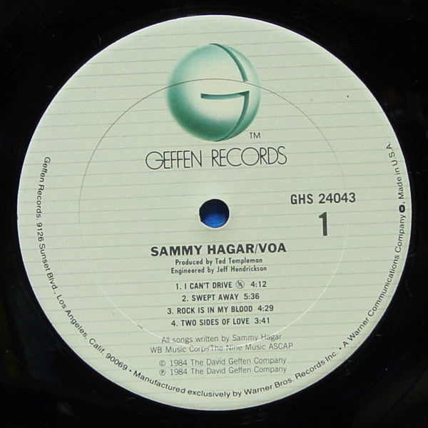 Sammy Hagar : VOA (LP, Album, Club)