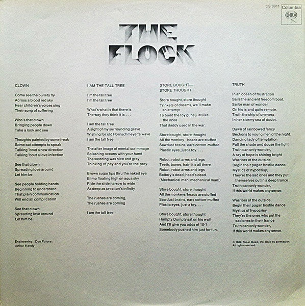The Flock : The Flock (LP, Album)