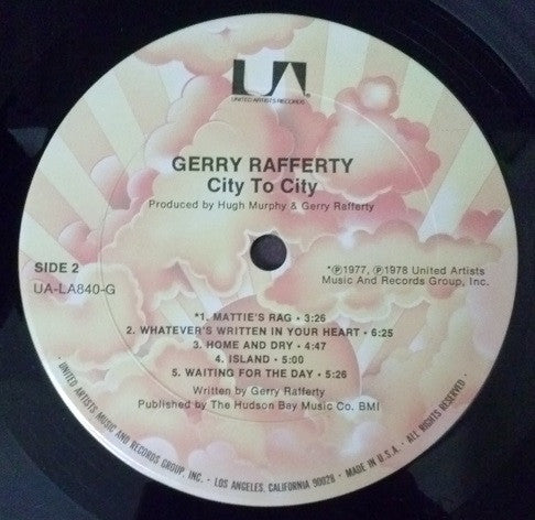 Gerry Rafferty : City To City (LP, Album, Ter)