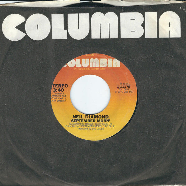 Neil Diamond : September Morn / I'm A Believer (7", Single, Styrene, Ter)