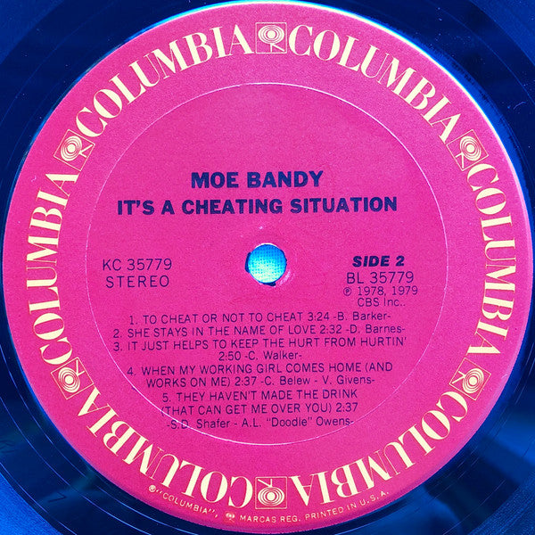 Moe Bandy : It's A Cheating Situation (LP, Album, Ter)